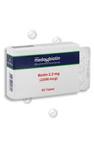 Nutrafarm Medohbiotin 2.5mg Biotin Supplement for Hair, Skin, and Nails - 60 Tablets