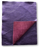 Purple Metallic Natural Grain Chrome-Tanned Cowhide – Metallic Foil Finish, 1.1–1.3 mm (3 oz), Pre-Cut Leather Sheets (8.5" × 11")
