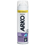 Arko Men Anti-Irritation Shaving Gel for Sensitive Skin - 200ml, Comfortable Shave for Men