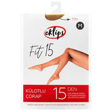 Eklips Nude Pantyhose Sheer Comfort Fit Tights Size M