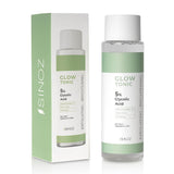 Sinoz Glow Tonik: Glycolic Acid Facial Toner for Exfoliating, Brightening & Pore Minimizing - Aloe Vera, Ginseng, Niacinamide - Radiant Skin