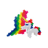 Plus Plus Unicorn Building Blocks Toy - 100 Piece Reusable Storage Container, Creative Learning Toy for Kids, Travel Friendly