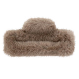 Eklips Rectangular Claw Clip in Mink for Secure Hold