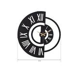 Muyika 50cm Metal Silent Wall Clock - Modern Large Wall Decor for Indoor Spaces
