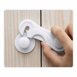 Miny Baby Cabinet Safety Lock - Child Safe Cabinet Locks with 3M Adhesive Tape, 2 Pack