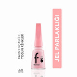 Flormar Jelly Look High-Shine Gel Effect Nail Polish JL27 Milky Pinky