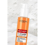 Loreal Paris Revitalift Brightening Facial Cleansing Gel - Vitamin C & Salicylic Acid for Smoother, Radiant Skin