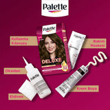 Palette Deluxe Dark Ash Blonde Hair Dye: Long Lasting Color & Shine, Deep Conditioning Micro Oils (Koyu Kumral Sa� Boyasõ)