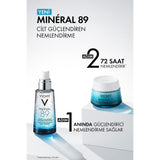 Vichy Mineral 89 Light Cream - Long-Lasting Hydration Moisturizer for Normal to Combination Skin