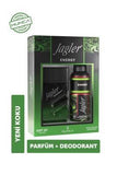 Jagler Energy Men's Fragrance Set: Invigorating Citrus & Woody Cologne + Deodorant Spray - Long Lasting Masculine Scent