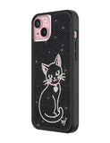 Rhinestone | Black Cat iPhone Case