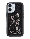 Rhinestone | Black Cat iPhone Case