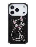 Rhinestone | Black Cat iPhone Case