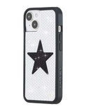 Rhinestone Star | White and Black iPhone Case