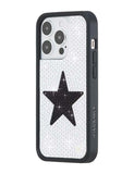 Rhinestone Star | White and Black iPhone Case