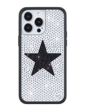 Rhinestone Star | White and Black iPhone Case