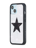 Rhinestone Star | White and Black iPhone Case