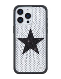 Rhinestone Star | White and Black iPhone Case