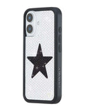 Rhinestone Star | White and Black iPhone Case