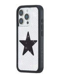 Rhinestone Star | White and Black iPhone Case