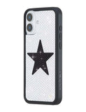 Rhinestone Star | White and Black iPhone Case