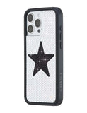 Rhinestone Star | White and Black iPhone Case