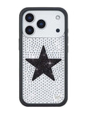 Rhinestone Star | White and Black iPhone Case