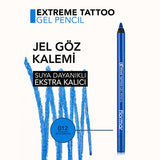 Flormar Extreme Tattoo Gel Eyeliner - 012 Blue Dream for Makeup Enthusiasts