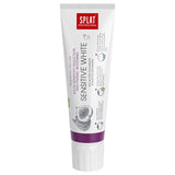 Splat Professional Sensitive White Toothpaste for Sensitive Teeth - Natural Whitening, Strengthens Enamel, SLES Free - 3.38 fl oz