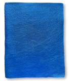 Royal Blue Metallic Natural Grain Chrome-Tanned Cowhide – Metallic Foil Finish, 1.1–1.3 mm (3 oz), Pre-Cut Leather Sheets (8.5" × 11")