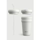 Stevig Bubble Stainless Steel Thermos in White Stone 600ml