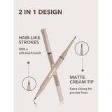 Sheglam On Demand 2-in-1 Brow Pencil for Defined Brows Taupe 03
