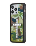 Stud Cross Cat Camo iPhone Case