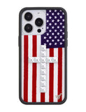 Stud Cross American Flag iPhone Case