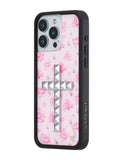 Stud Cross Forget Me Not Floral | Pink iPhone Case