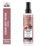 Gliss Deep Repair Hair Serum - Protein Complex & Fig Extract for Damaged Hair, 200ml