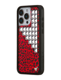Red Meow Stud iPhone Case