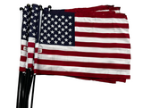 12pc 18"x12" American Flag - 23.5" Pole Flag Spearhead Flags Handheld Flags USA