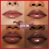 Maybelline Lifter Plump Lip Gloss - Coca Zing, Instantly 30% Fuller Lips, Long-Lasting Plumping Effect