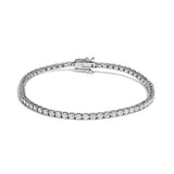 14K White Gold 3.00 Ctw Diamond Classic Standard 4 Prong Set Tennis Bracelet