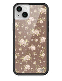 Brown Floral iPhone Case