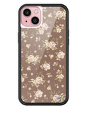 Brown Floral iPhone Case