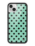 Polka Dot | Turquoise and Black iPhone Case