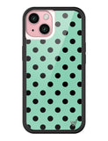 Polka Dot | Turquoise and Black iPhone Case