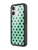 Polka Dot | Turquoise and Black iPhone Case