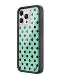 Polka Dot | Turquoise and Black iPhone Case