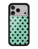 Polka Dot | Turquoise and Black iPhone Case