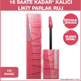 Maybelline Super Stay Vinyl Ink Liquid Lipstick - Long Lasting Lip Color with Vinyl Ink Finish, Rouge Shade 145 Rogue