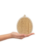 Balmy Kabak Natural Exfoliating Bath Mitt for Oily Skin - Dual-Sided, 100% Pumpkin Fiber