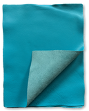 Turquoise Natural Grain Deer-Tanned Cowhide –  Full Aniline Finish, 1.1–1.3 mm (3 oz), Pre-Cut Leather Sheets (8.5" × 11")